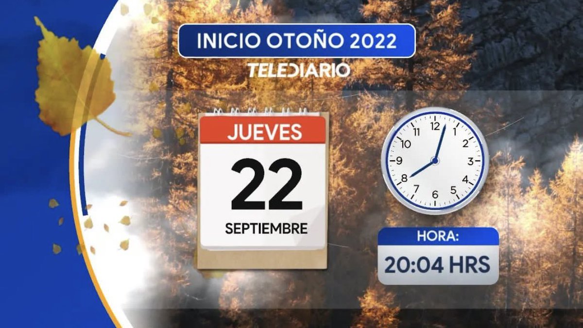 Esta noche a las 8:04 CDT inicia el #Otoño astronómico en el Hemisferio Norte. 🍂🍁