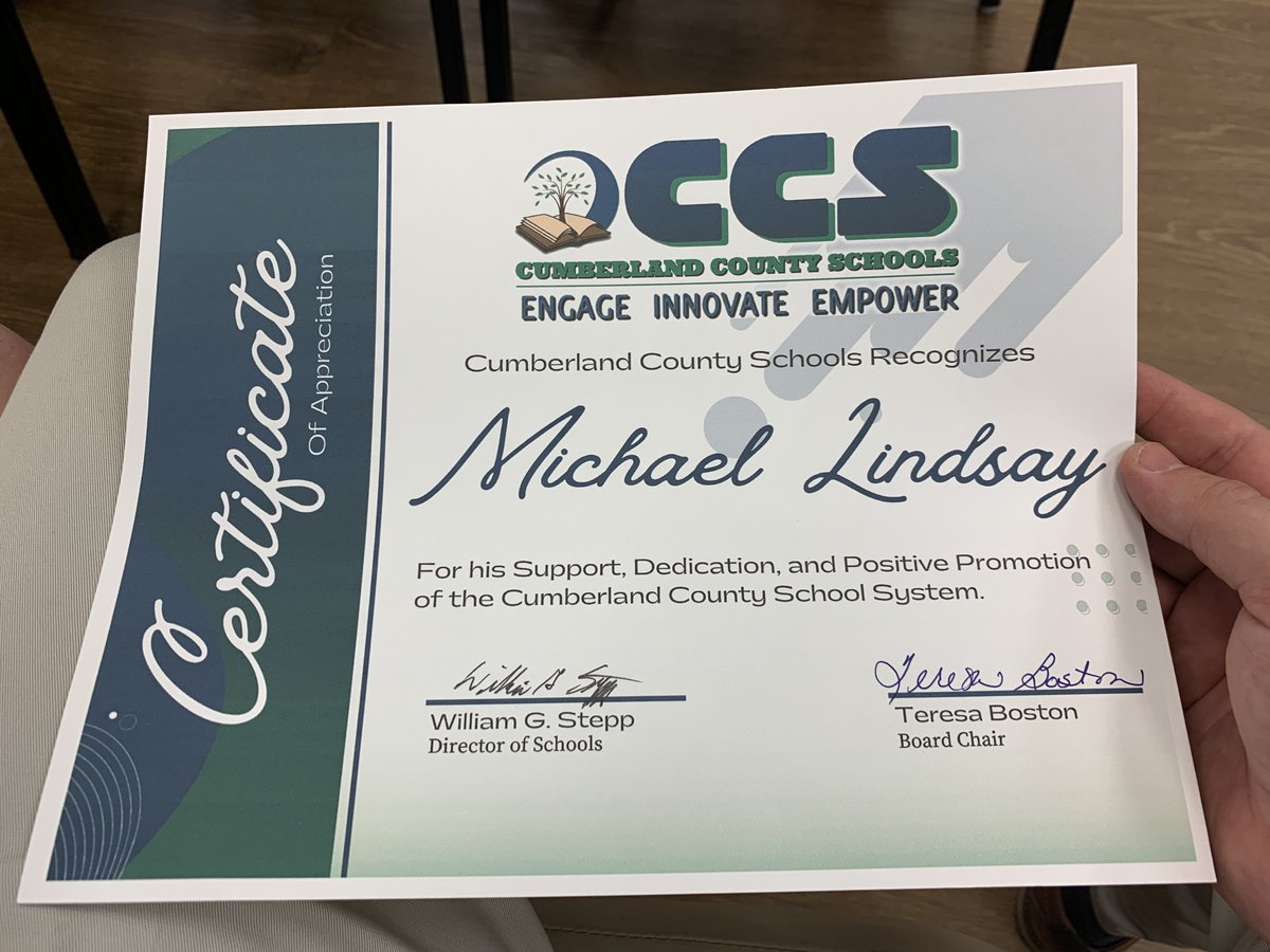 I’m honored to be recognized by the Cumberland County School System tonight 📝 The people of CCS have been fantastic to me over the years, and I couldn’t be more thankful for tonight. I look forward to continuing my sports coverage here in Cumberland County for years to come!