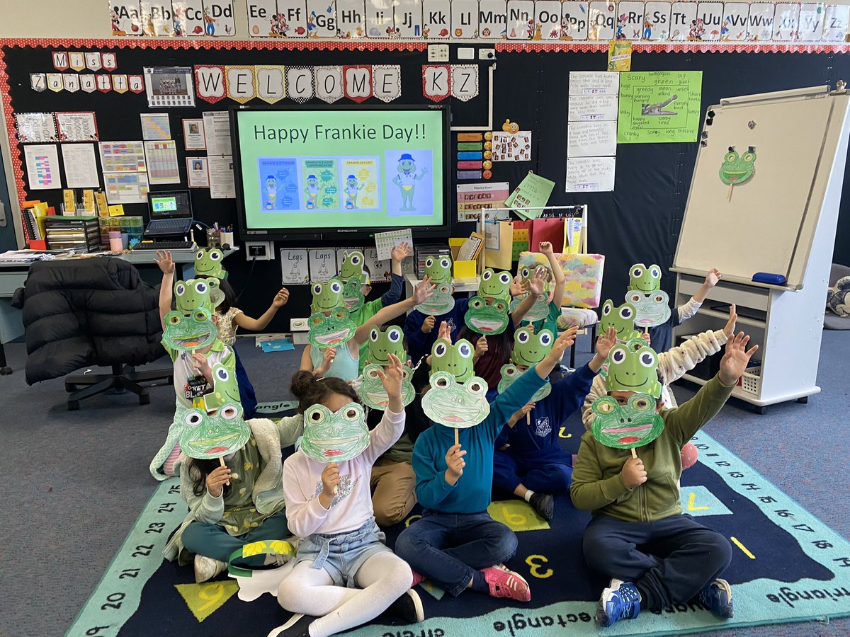 Happy Frankie Day!! KZ love Frankie Fairvale 🐸🥳 Thank you <a href="/krtannous/">KTannous</a> and Kids Committee for organising such a fun last day of term! <a href="/fairvaleps/">FairvalePS</a>