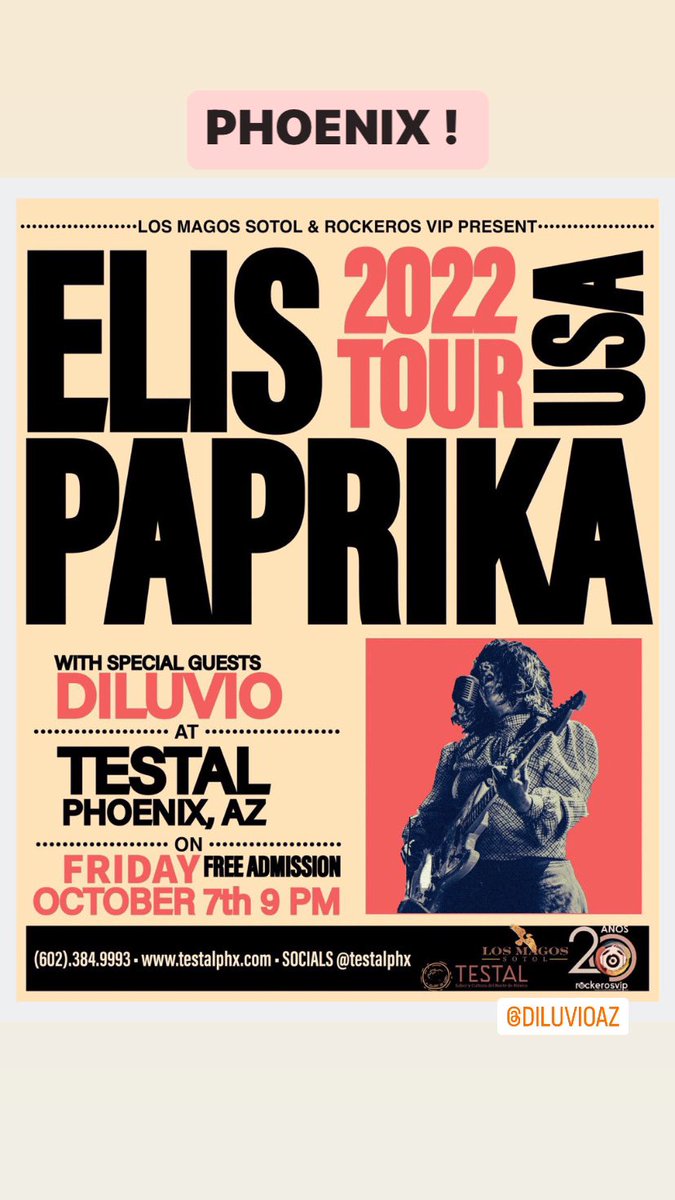 elispaprika's tweet photo. Las siguientes fechas de su tapatía Favorita !
Arizona, California, Jalisco , Bogotá! Vaya comparta! #NowGirlsRule #MexicanGirlPower https://t.co/csYLW4imQL