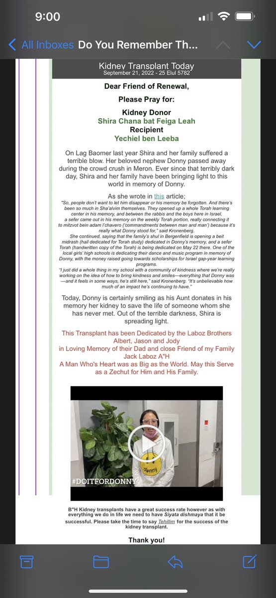shirak37's tweet photo. Donny Morris- I promised I will never let you be forgotten. Since the Meron tragedy I have continually tried to work on myself and give your Neshama an Aliya. Yesterday because of you and in your memory I donated my Kidney. Donny I love you so much! https://t.co/VPol8dWYQd