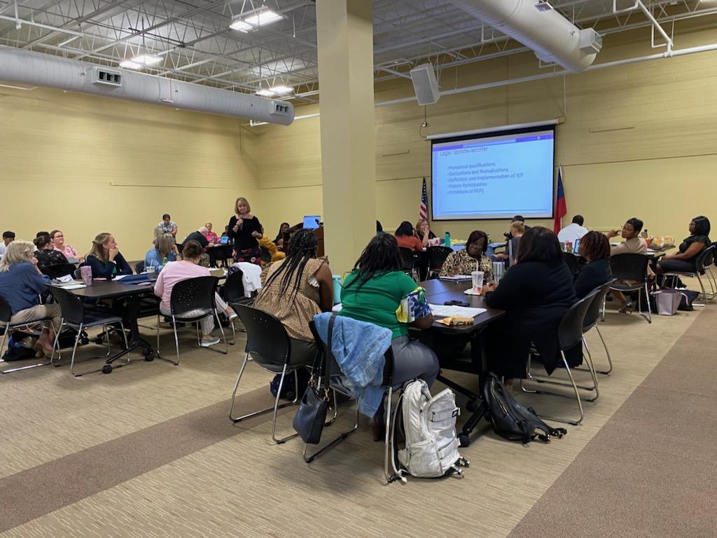 PECBibbCounty's tweet photo. At our September lead meeting, we talked about PWN, HHB &amp; HB services, Adobe Pro training, Legal updates, AT, and Disproportionality! It was a jam packed day! #Built4Bibb #Built2Grow @PECBibbCounty @mogorman_bcsd @HallRRG https://t.co/SFY5st5eXj