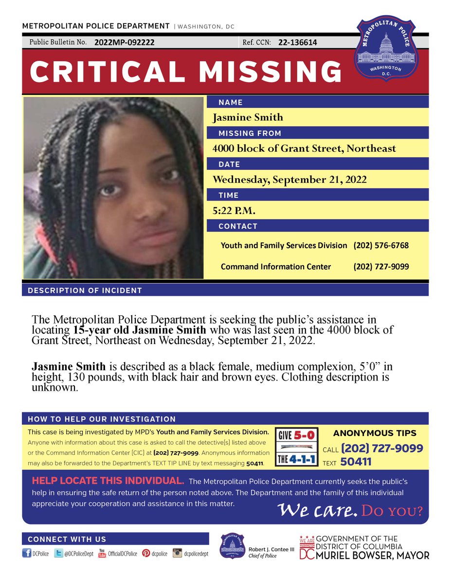 DC Police Department tweet media