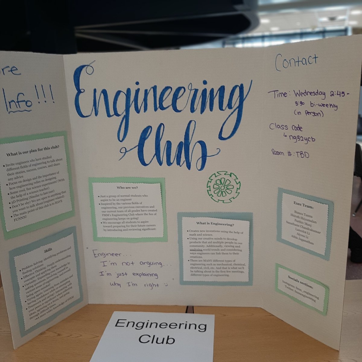 FMMtweets's tweet photo. 8.1/8 β From healthcare to public speaking, the #ClubFair had it all ... notice the presence of HOSA, the TEDEd Club, FMM Coding Club and the Engineering Club
@FMMSG_ @robinsonwek3 @MrDeFreitasFMM #theFMMdifference #studentengagement https://t.co/olyruGY9CB
