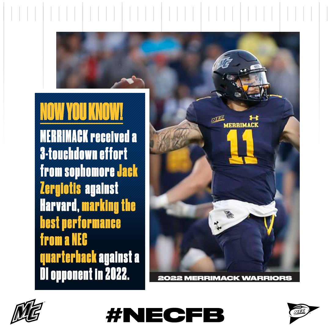 🏈✔️ 𝗡𝗢𝗪 𝗬𝗢𝗨 𝗞𝗡𝗢𝗪!

<a href="/Merrimack_FB/">Merrimack Football</a> | <a href="/MC_Athletics/">Merrimack Athletics</a> | #NECFB
