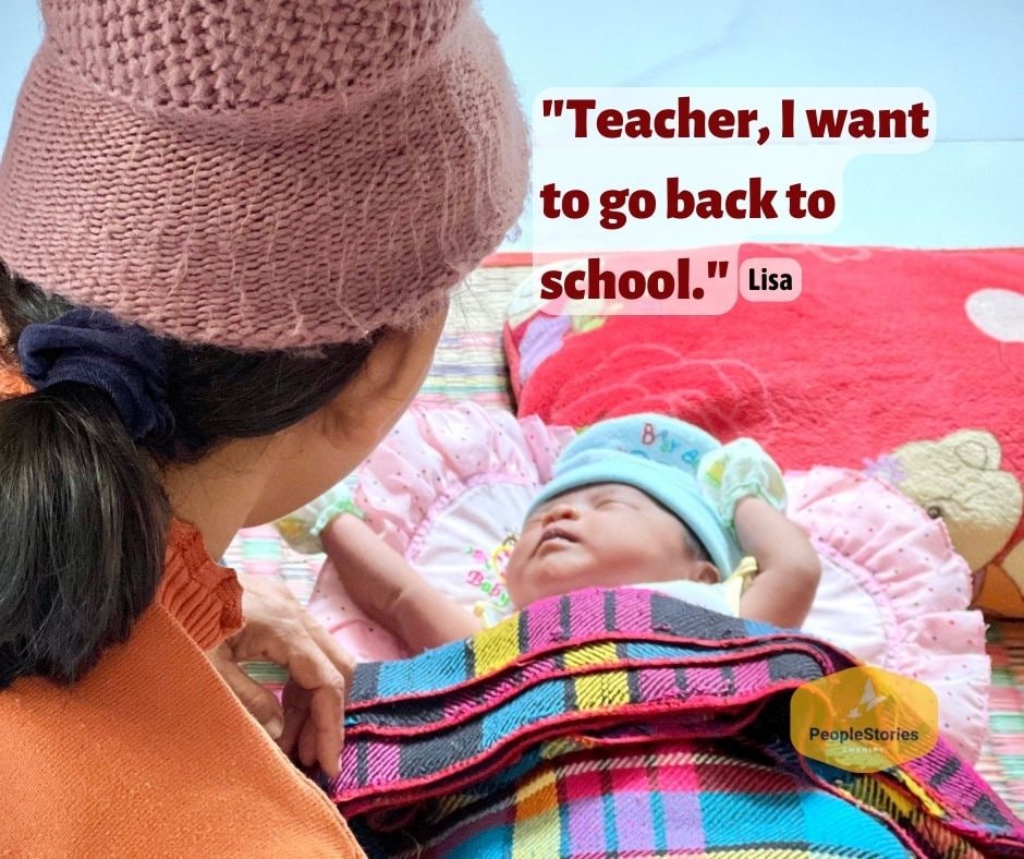 PeoplestoriesC's tweet photo. My tears rushed down as I looked straight into Lisa’s eyes and heard her words, “Teacher, I want to go back to school.”

Lisa’s story… 
https://t.co/r3WXOCb2rn

🤔 What shall Lisa do? 
👊 How can we support her?

#VicsDiary #PurposeDrivenLife #PowerOfStories #Motherhood https://t.co/J6nhlfWBI1