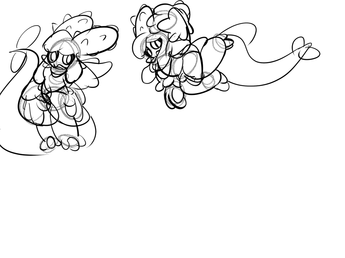 PeacefulLuma's tweet photo. so heres a story in a few words... I picked up the pencil drew this lass up, stopped after the second pose, hopped on to my pc and just went ham modeling...

basically I like her :)
and uh yes thats my whole canvas https://t.co/nelx1gyNPO