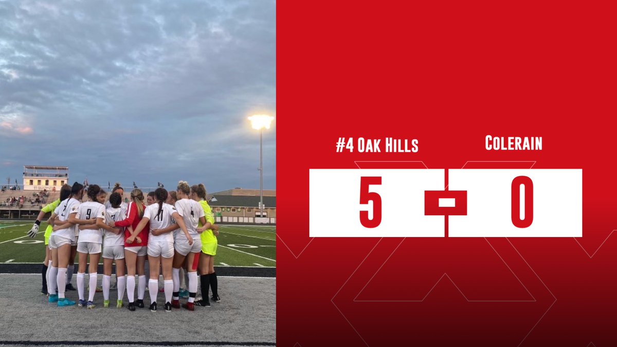 OakHillsWSOC's tweet photo. Final.
We move to 8-1-1 overall and 4-0-1 in the GMC!

Goals: Reed (2). Pennekamp (2). Sullivan

Assists: Hebert. Eilerman. Cornett. Blessing. Pennekamp 

Shutout: Kallmeyer/Webster https://t.co/n1p8nZUImO