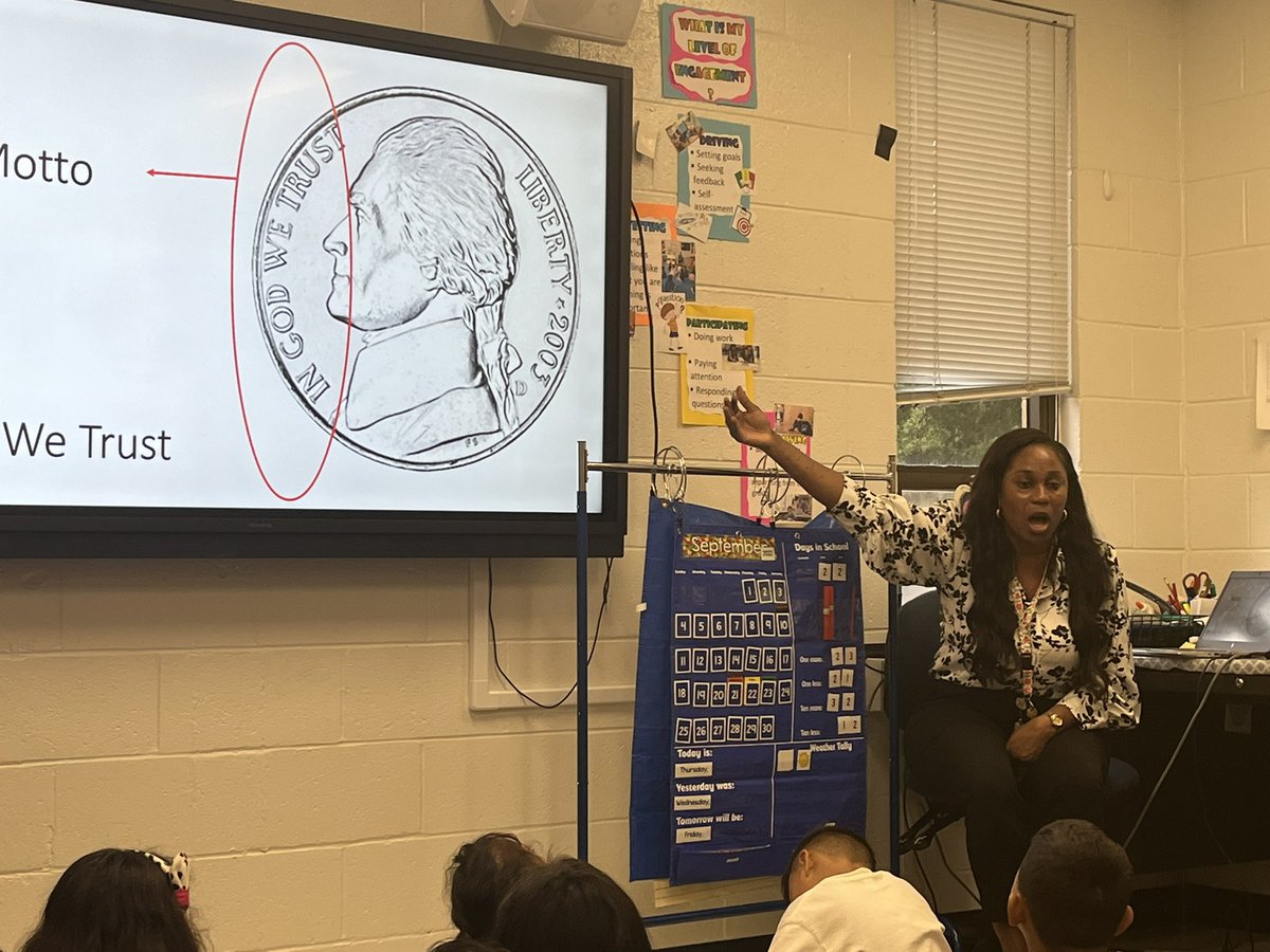 IsaEBarnes's tweet photo. I had the privilege of spending some time in @MsBreakenridge ‘s classroom today, and WOW! 🌟🙌🏼👏🏼🌎 Your students are so lucky to have you, Ra-Shawn 🫶🏼🇯🇲They reviewed coins and other math concepts, while fully engaged and actively participating #UnitingOurWorld @ParticipateLrng https://t.co/alAa87nfnN