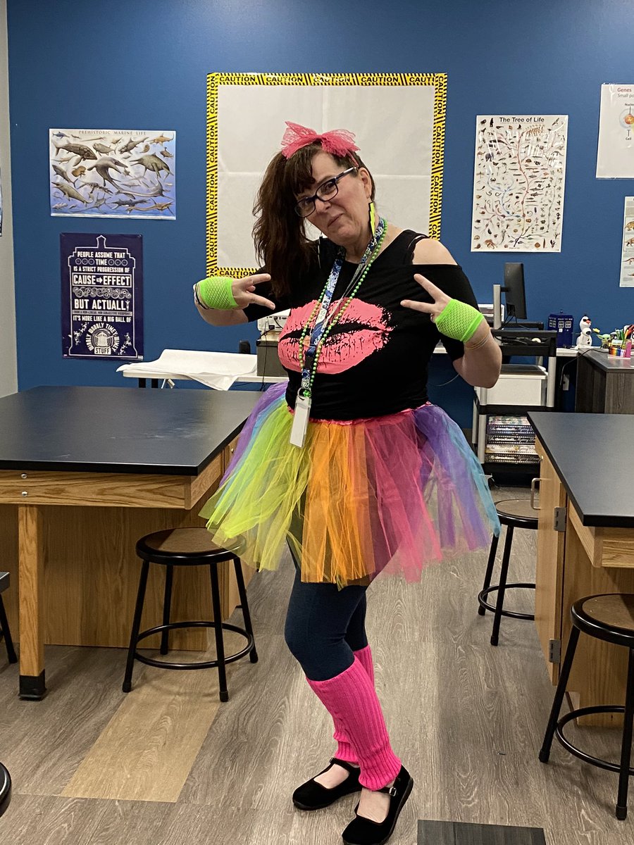 ChouinardJahant's tweet photo. It’s decades day at my school. Guess what decade is my favorite 🤪 Happy Thursday! #teachmindful #EduBlogYear https://t.co/GpzAYsrdPk