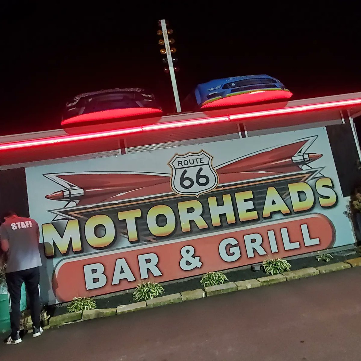 MonMornRacer's tweet photo. The last checkpoint before the last day of racing on the @hotrodmagazine  Drag Week. It's @WWTRaceway or bust from this point!
#HotRodDragWeek2022 https://t.co/i1dP6EaxsC
