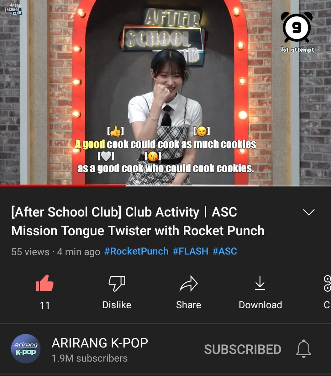 mincart_'s tweet photo. @arirang_ASC @RocketPunch i laughed at the part where suyun's tried the last attempt. she was about to win but she was laughing while reading the tongue twister, and at the end, she failed and started laughter so hard 😭 (yes, i have korean add)
#BehindASC
#ROCKETPUNCH_ASC https://t.co/ONNrlcE92d