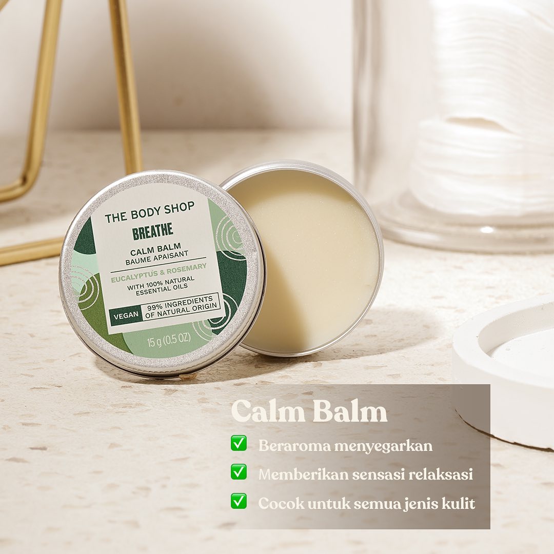 thebodyshopindo's tweet photo. ✨GIVEAWAY LAGI YUK!✨

Kali ini hadiahnya produk terbaru kami, Breathe Eucalyptus &amp; Rosemary Calm Balm 15g senilai 199k!😜

Caranya:
- RT &amp; ❤️ tweet ini
- Reply dengan #SleepBoostBreatheRoutine

📆: 23-28 SEPTEMBER 2022
🏆: 3 WINNERS

Good luck, Beauty Activist!✨ https://t.co/FJcKcXJoCO
