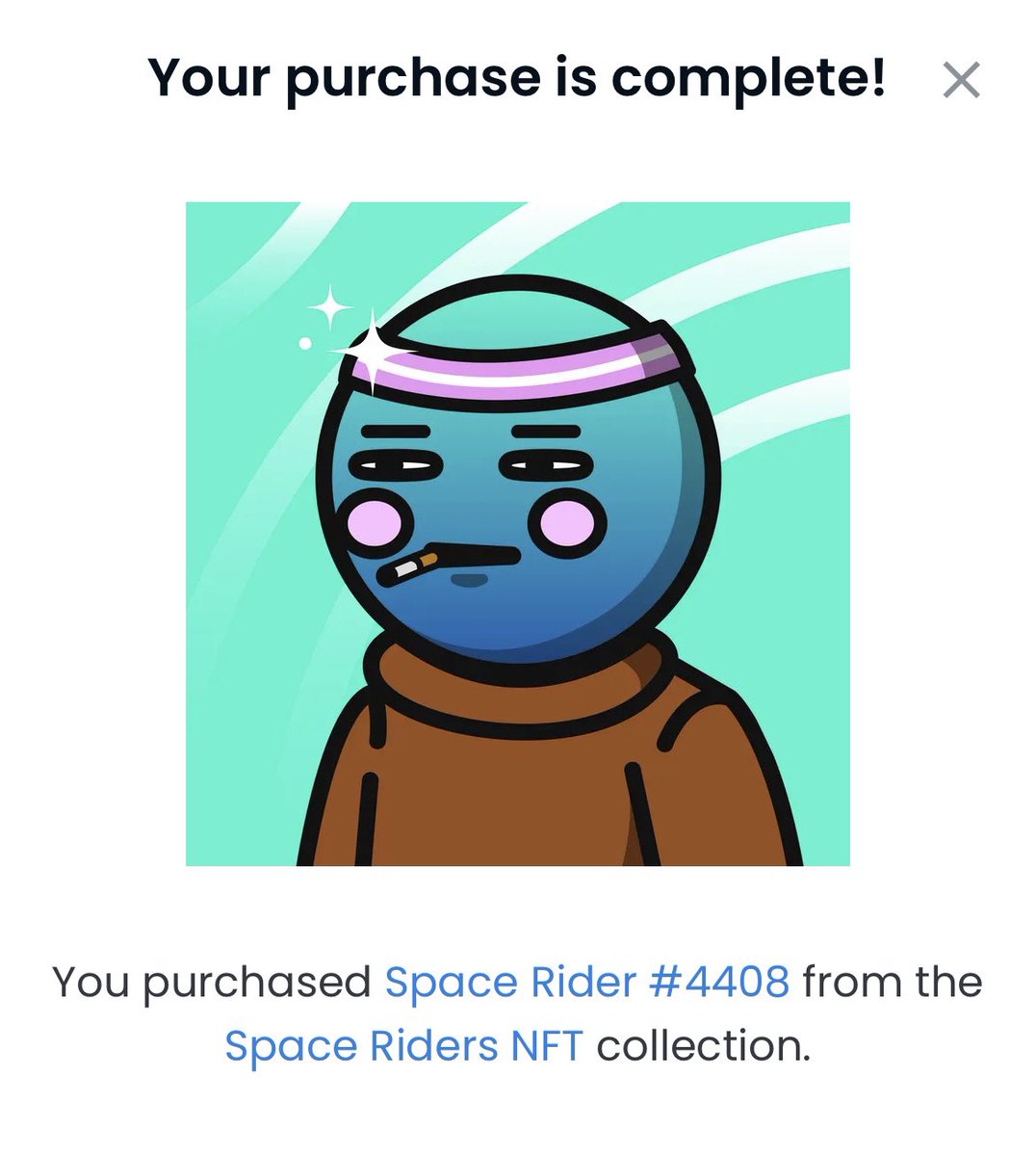 ClintOnChain's tweet photo. Alright y’all convinced me😉

Had to grab a @SpaceRiders_NFT @zubic_eth https://t.co/apxjBV71gy