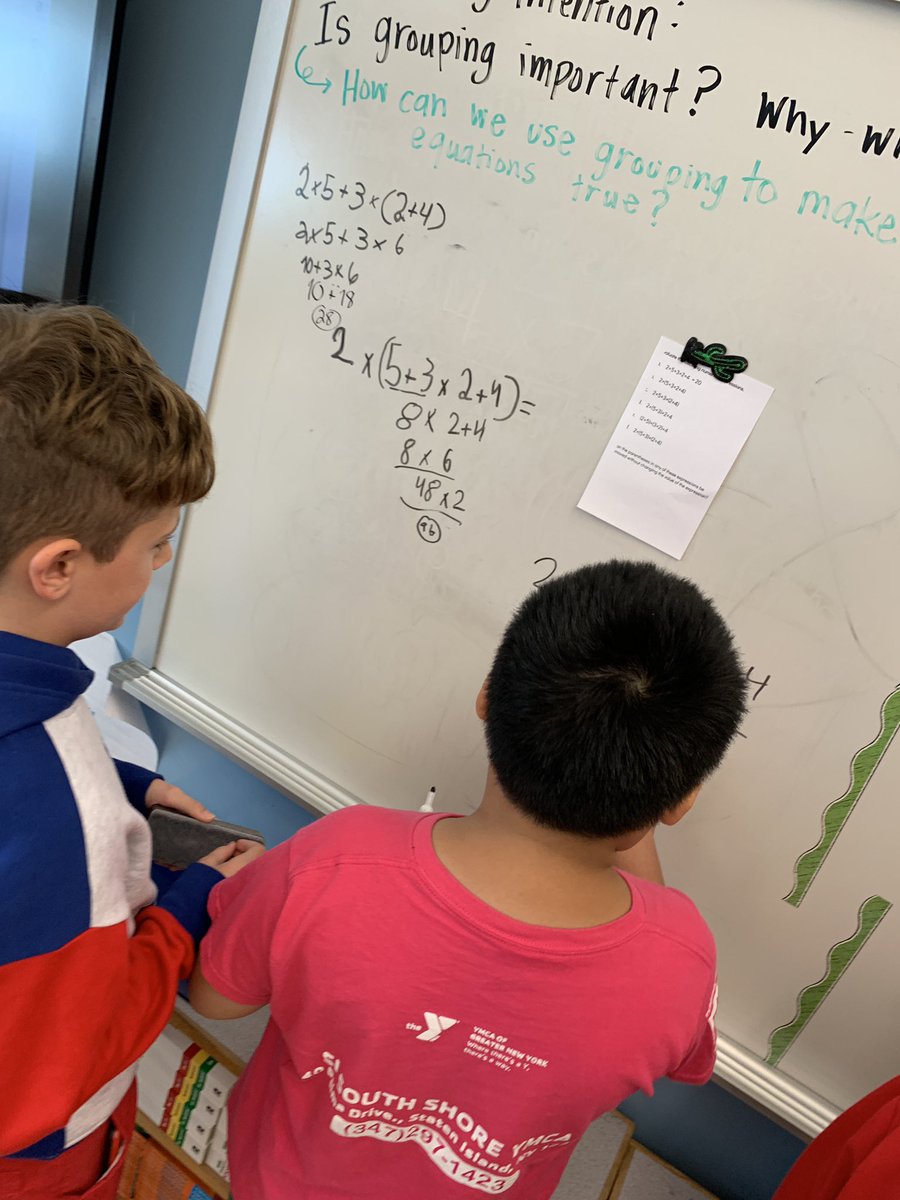 5mathadventures's tweet photo. Illustrative math task “Watch out for parentheses” pushes kids to think about the purpose of grouping and the hierarchy of our order of operations. @ps48r #buildingthinkingclassrooms #vnps @IllustrateMath https://t.co/Mc5lRMCu9P