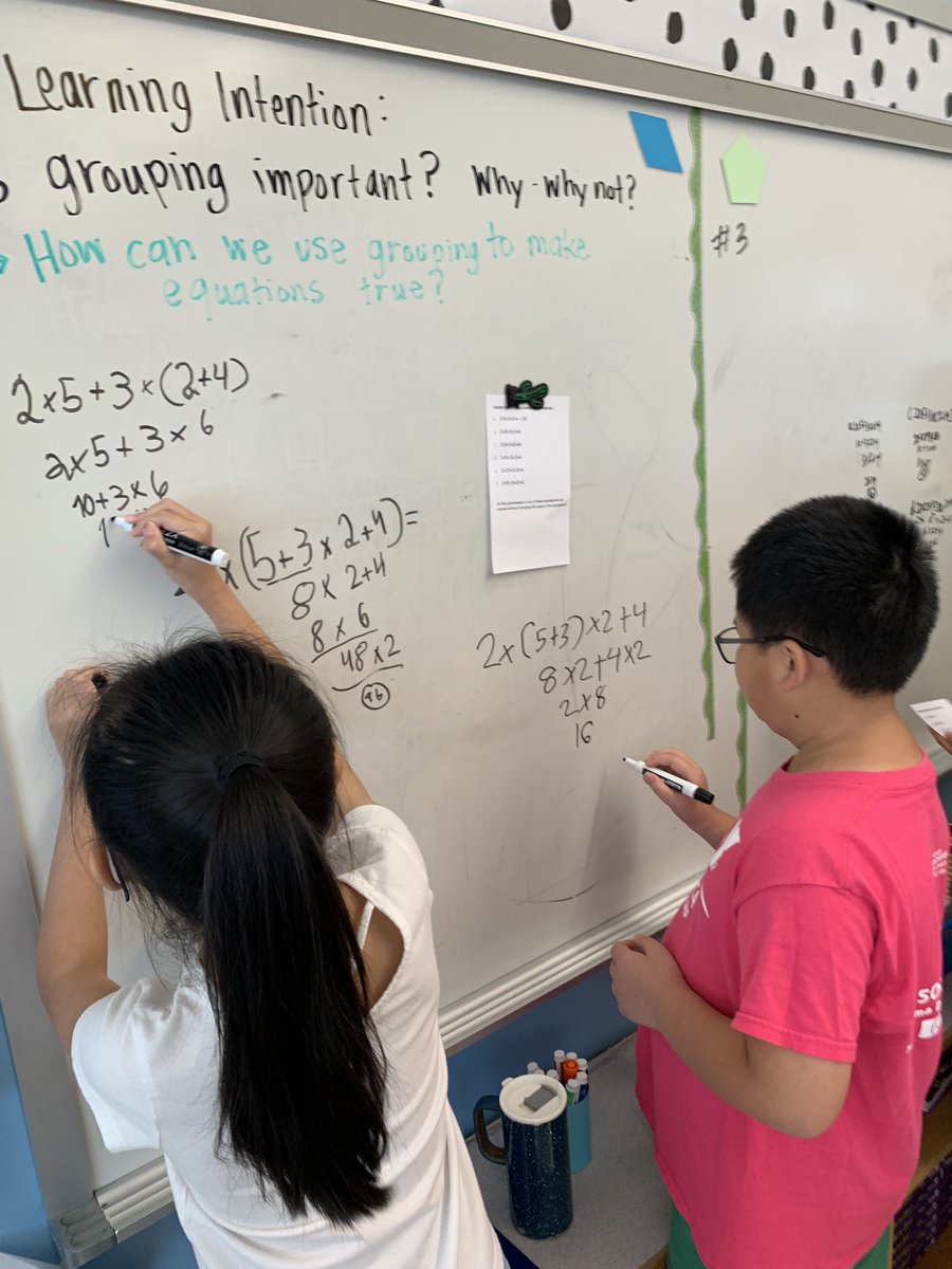 5mathadventures's tweet photo. Illustrative math task “Watch out for parentheses” pushes kids to think about the purpose of grouping and the hierarchy of our order of operations. @ps48r #buildingthinkingclassrooms #vnps @IllustrateMath https://t.co/Mc5lRMCu9P