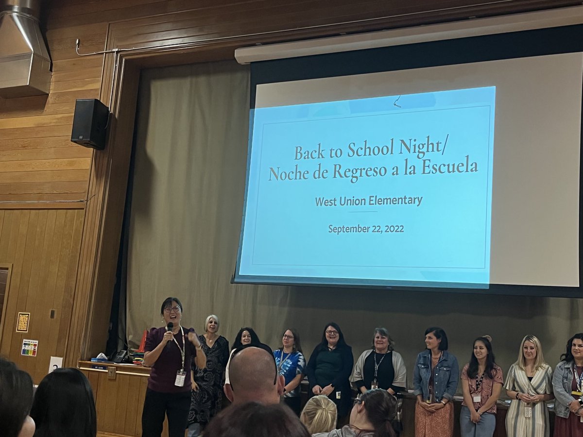 Awesome turn out at West Union back to school night!