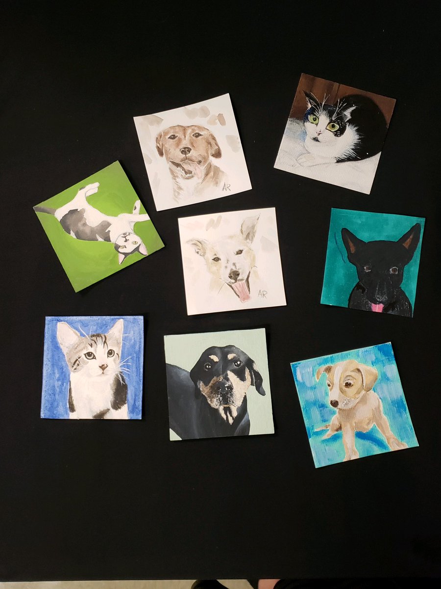 AmyHolland_Art's tweet photo. WFHS NAHS service project to create portraits of pets in need of adoption at our local humane society. Families who adopt the animal get the portrait. #forsythfinearts #nahs https://t.co/qFAElpz0KO