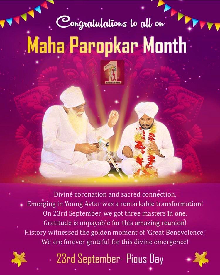InsanMoni's tweet photo. Congratulations to you di and entire universe...such great celebration day 🥳🥳🥳🥳🥳🥳❤❤

This is a biggest day in the history of Dera Sacha Sauda. #GurgaddiDiwas

Dera Sacha Sauda
Saint Dr. MSG
@Gurmeetramrahim https://t.co/mmitgwvNKb