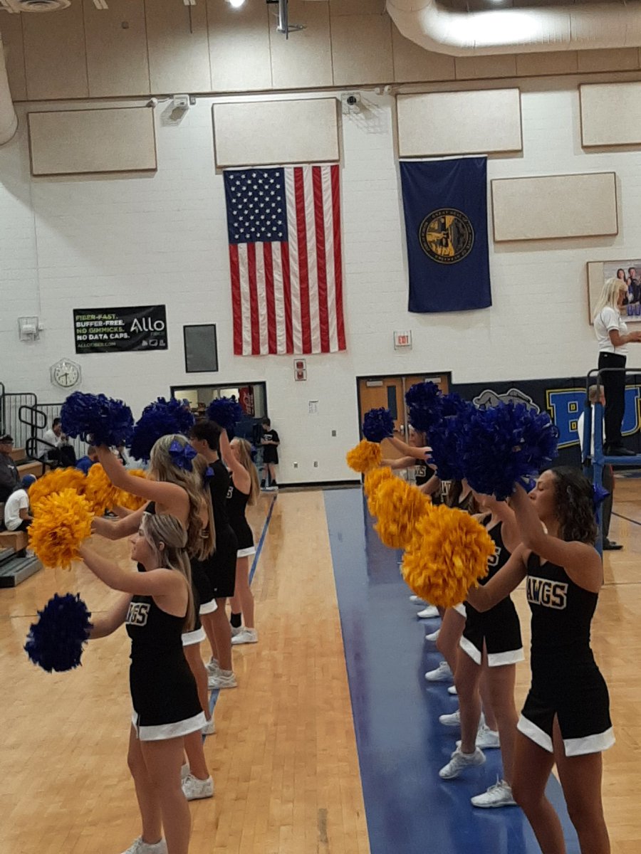 <a href="/NPH_Cheer/">NPHS Cheerleaders</a> doin an awesome job at the VB game. Keep up the good work, kiddos! #NPgr8 #WTMB #GoDawgz