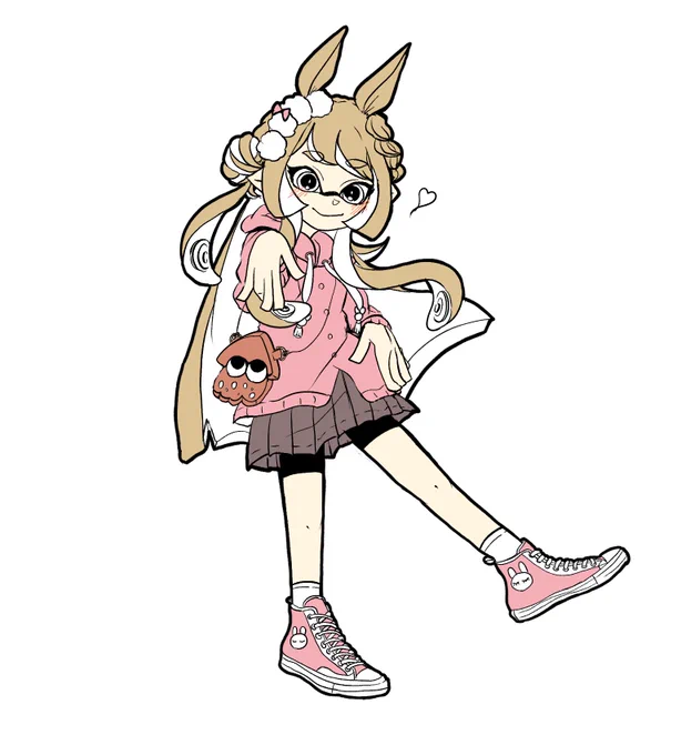 ベタ塗りだけでもう可愛い!!!- ̗̀ ෆ(  ˶'ᵕ'˶)ෆ  ̖́- 
