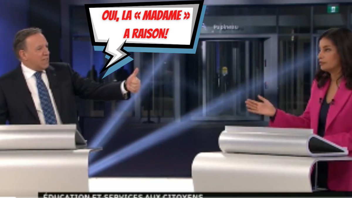 Paulo_Dantas_CA's tweet photo. Nous sommes d'accord, M. Legault. @DomAnglade a raison sur l'immigration! 🤣🤣🤣
#debatsdeschefs #louisianisation #CAQ https://t.co/IdtLxqELKz
