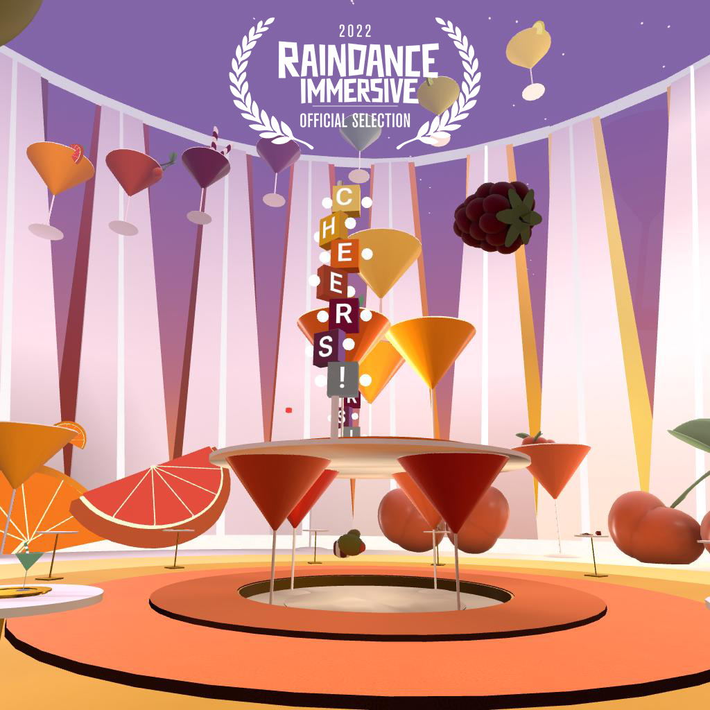 DoubleEyeCo's tweet photo. We are jubilant to announce that our Live VRiety Show SKITS &amp; GIGGLES will have its World Premiere at the @Raindance Film Festival in October! Our new show will be performed by an ensemble of actors in Horizon Worlds! See you in #VR! https://t.co/HexMndJbuL
