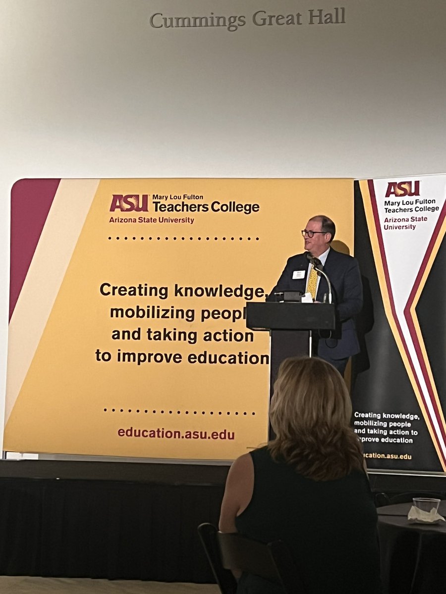 Spent the evening learning from <a href="/asueducation/">ASU Mary Lou Fulton College</a> about the Next Generation Work Force and how they are reshaping teaching and learning. #innovation #NextGeneration <a href="/cort_monroe/">Cort Monroe Ed.D.</a>