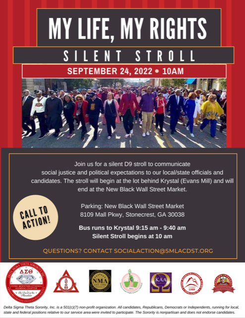 smlacdst's tweet photo. We’re taking a stand for our community. Join us for a silent stroll on 9/24 as we communicate our social justice & political expectations to our local and state leaders. Looking forward to seeing you as we stroll towards progress.
#SMLACDST #TransformativeInService #socialaction https://t.co/GAaZJ6ijRg