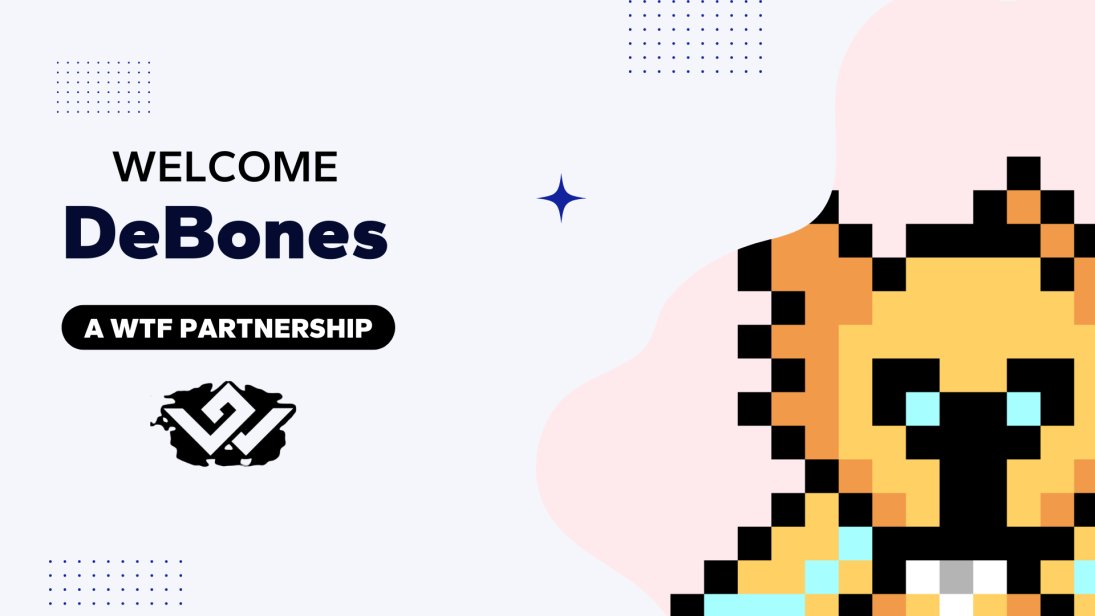 DeBonesDAO's tweet photo. While we reboot our project's vision we have some new fun utilities for our holders.

We partnered with @wtfstudios__ to provide:
1) Weekly free game credit given to holders on an FCFS basis.

2) Revenue share back to our DAO based on DAO member activity.

Discord for more info. https://t.co/4lplJYYseB