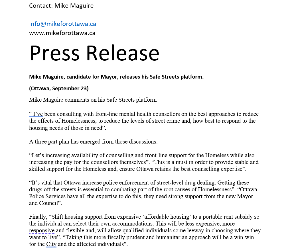 mike4ottawa's tweet photo. I wanted to share my Safe Streets policy. Here's my press release and a small video.
https://t.co/XwWFRg1YcQ
.@georganneb .@Liams_Hockey .@lucielulubell .@ottnews .@KenGray https://t.co/QgD1vdBMiO