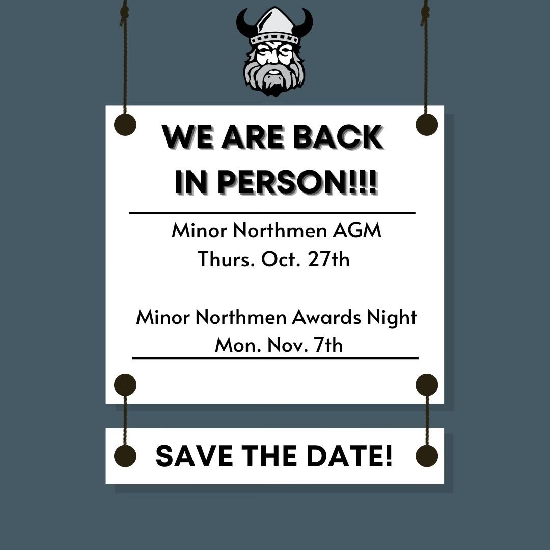 NorthmenLAX's tweet photo. Mark your calendars!!  The Orangeville Minor Northmen AGM will be held Thursday October 27th, 7:30pm in the Northview Room at Tony Rose Arena.  The 2022 Orangeville Minor Northmen Awards Night will be held Monday November 7th at ODSS - more details to come! #savethedate #bethere https://t.co/dEwNokmxEE