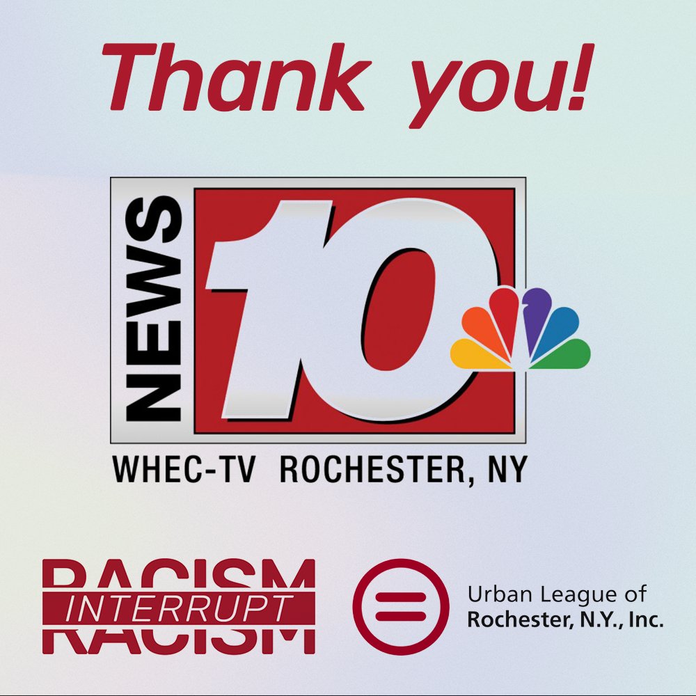 urbanleagueroc's tweet photo. THANK YOU to our media sponsor @news10nbc for supporting our #INTERRUPTRACISM Summit for the third year in a row! We continue to be honored and humbled by your generosity and commitment to anti-racism. And a very special thank you to Deanna Dewberry and Lynette Adams! https://t.co/LSu6d7b9v1