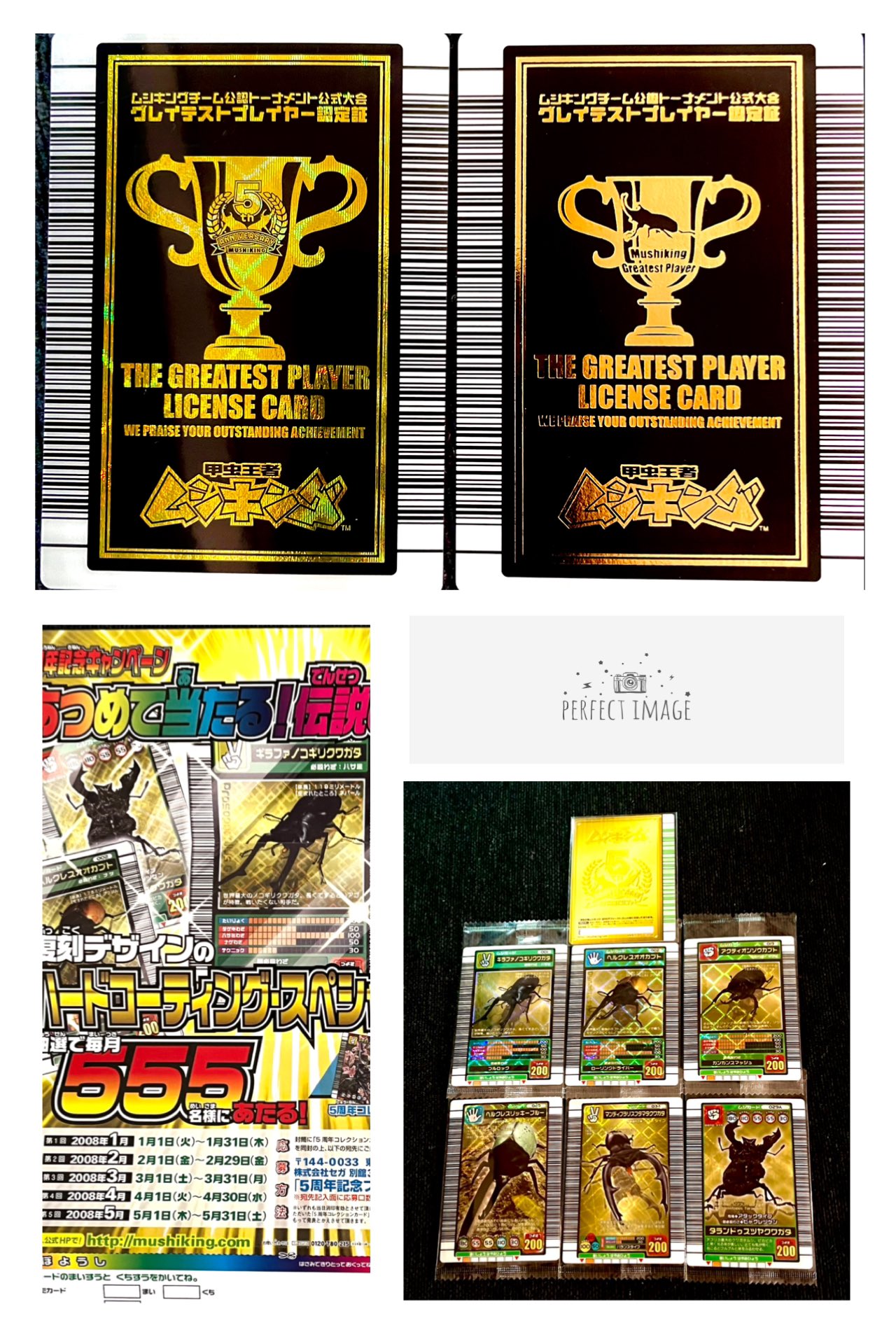 未開封】甲虫王者ムシキング 5周年記念 オフィシャルカードホルダー(W)