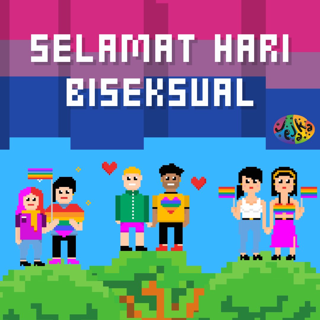 jejakaorg's tweet photo. BIar orang tertanya-tanya, yang penting kita terima diri kita. 💖💜💙
#bisexualitypride #bisexualityisreal #bisexualityisvalid #celebratebisexualityday https://t.co/kw7hk1i6Ms