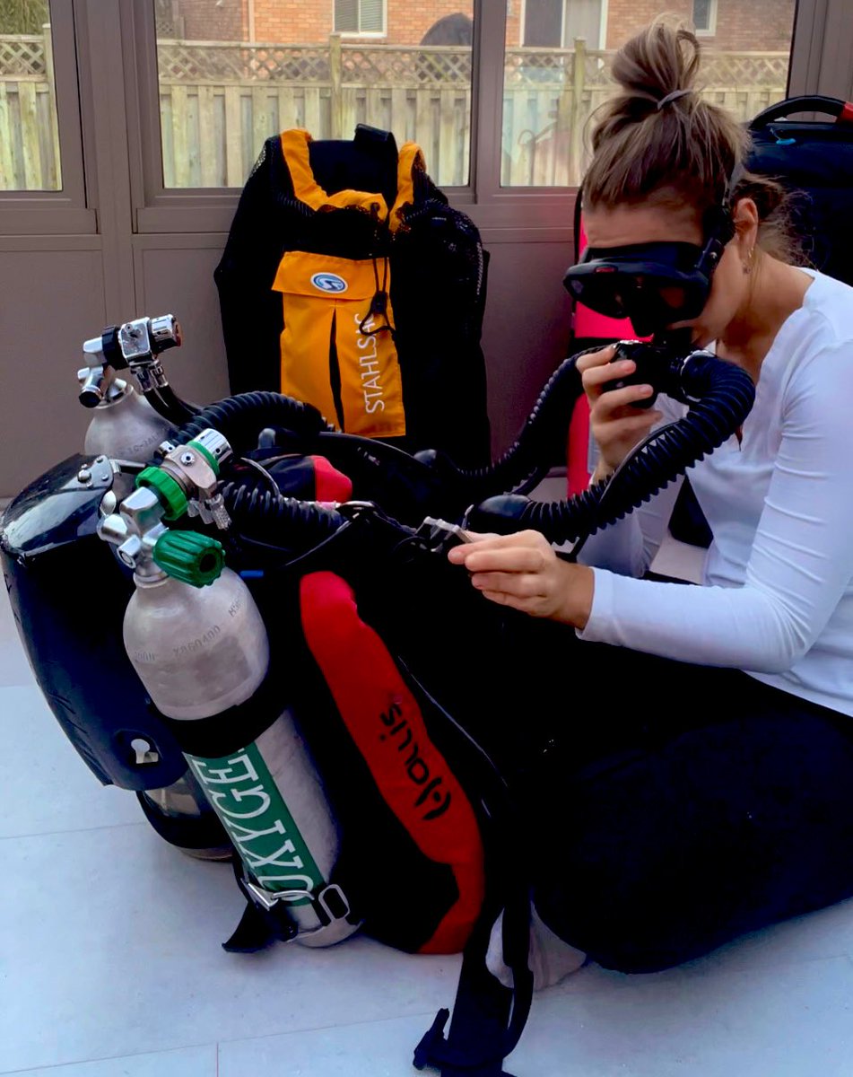 scuba_franny's tweet photo. Getting prepped for a weekend of diving in the #GreatLakes on my #prism2 #rebreather from @DiveHollis 🤿 Excited to see shipwrecks in #LakeHuron this time 😎🍁 #FathomFiveNationalMarinePark https://t.co/8XRIhxL861