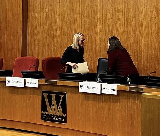 Morrison4MN's tweet photo. Huge turnout for the @lwvwpa candidate forum for #SD45 & #HD45B! Thanks to LWV & Wayzata Chamber & all who came to support democracy &hear our positions on a range of issues! Disappointed our opponents declined to participate. Proud to be running alongside @PattyAcomb ! https://t.co/6TZuE56LWf