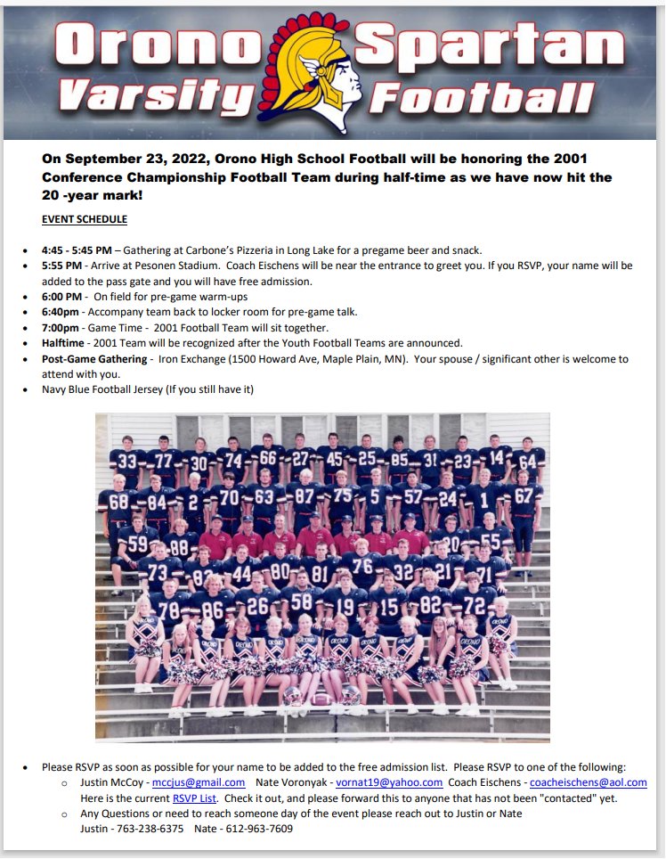 Orono Spartan Football (@footballorono) on Twitter photo 