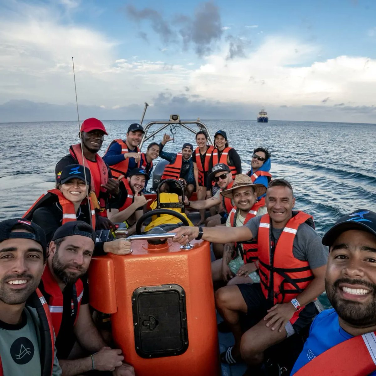 DiveColombia's tweet photo. More photos from our last trip to #Gorgona, a pleasant experience with all the divers.

#buceocolombia #buceoresponsableyseguro #noplastic #oceans #dive #diving #hammershark #liveboardferox #colombiadiveadventures #colombia🇨🇴 #sffmalpelo #malpeloisland #shark https://t.co/LA67W0unoR