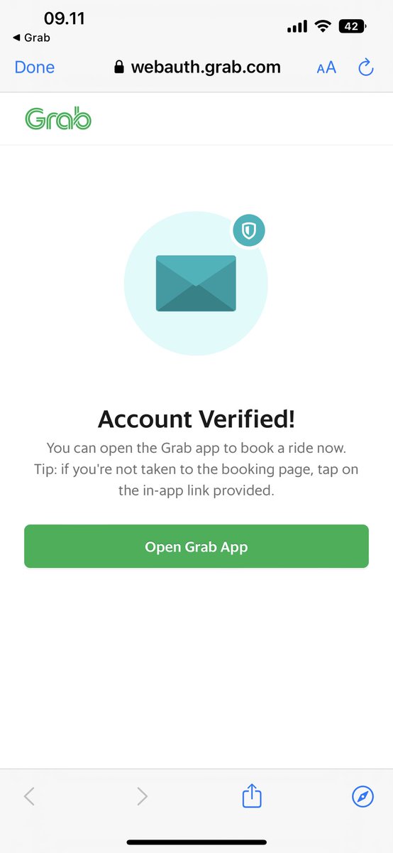farhah_E's tweet photo. @GrabID halo min, boleh di bantu ini kenapa saya ga bisa verified acc yah min, padahal di email tulisan nya account verified https://t.co/CgUV6HGvNV