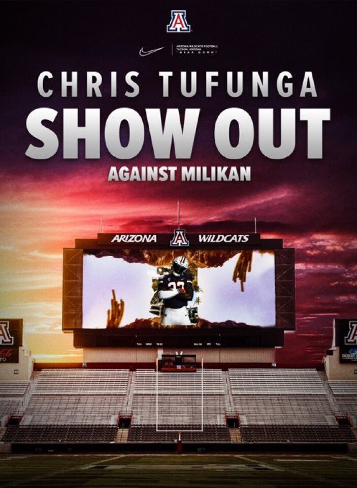 CTufunga's tweet photo. @ArizonaFBall @CoachNansenUofA @CoachOmura @JordanPanthers_ @JNIEL8 #BearDown🐻🔽 https://t.co/rNRy27u5bt