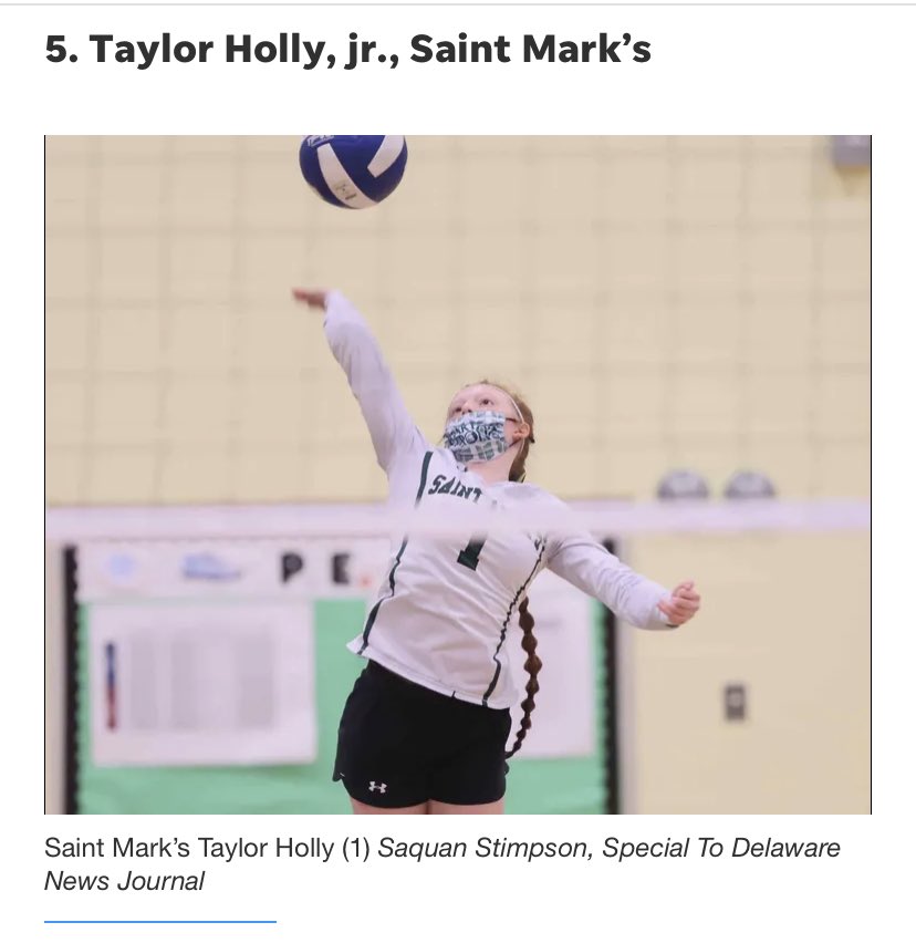 SaintMarksVB's tweet photo. 🔰THREE @SAINTMARKSHS VOLLEYBALL PLAYERS RANKED AMONG TOP 20 PLAYERS IN DELAWARE🏐👏👏👏

#️⃣1️⃣ - @NCAAvolleyball Division I @BlueHoseVolley Commit, Julia Yurkovich ‘23

#️⃣5️⃣ - Taylor Holly ‘24

#️⃣2️⃣0️⃣ - Maddi Way ‘26

Congratulations girls!🏆🏆🏆

#ThePlaceToVolley #SaintMarksHS https://t.co/knZfl6B4nB