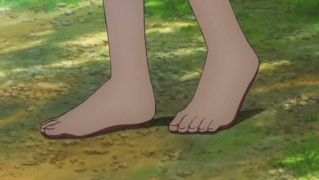 SerasKF on X: [Summertime Render E17] Mio and Hizuru (bare feet at last,  even if the shot wasn't as I'd have liked) feet shots #anifeets   / X