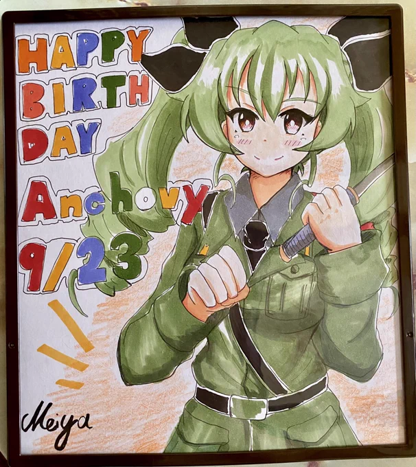 久しぶりに色紙描いたけど、反省点だらけです。 