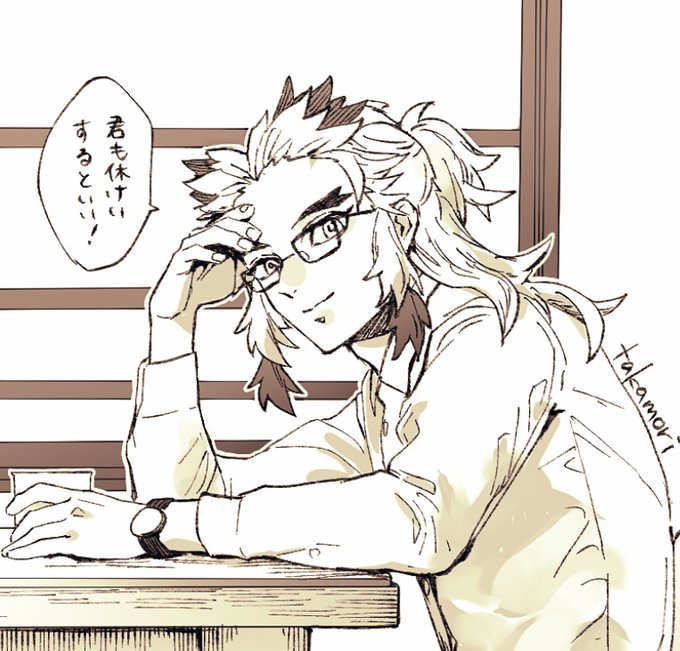 こっちにも👓かけさせてみました 