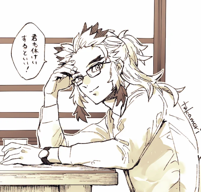こっちにも👓かけさせてみました 