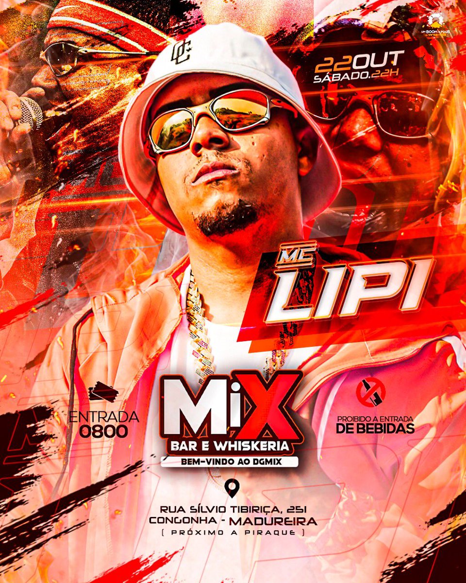 Mais um #DGMIX que vai entrar pra história 🔥🔥

Pela primeira vez na região MC LIPE 🎙

Me perguntaram qual que era meu sonho Eu não sabia então nem respondi Era pequeno demais pra saber Então Deus respondeu pra mim 🎶🎶

Informações sobre camarotes : 
Cel - 99983-3017 📲