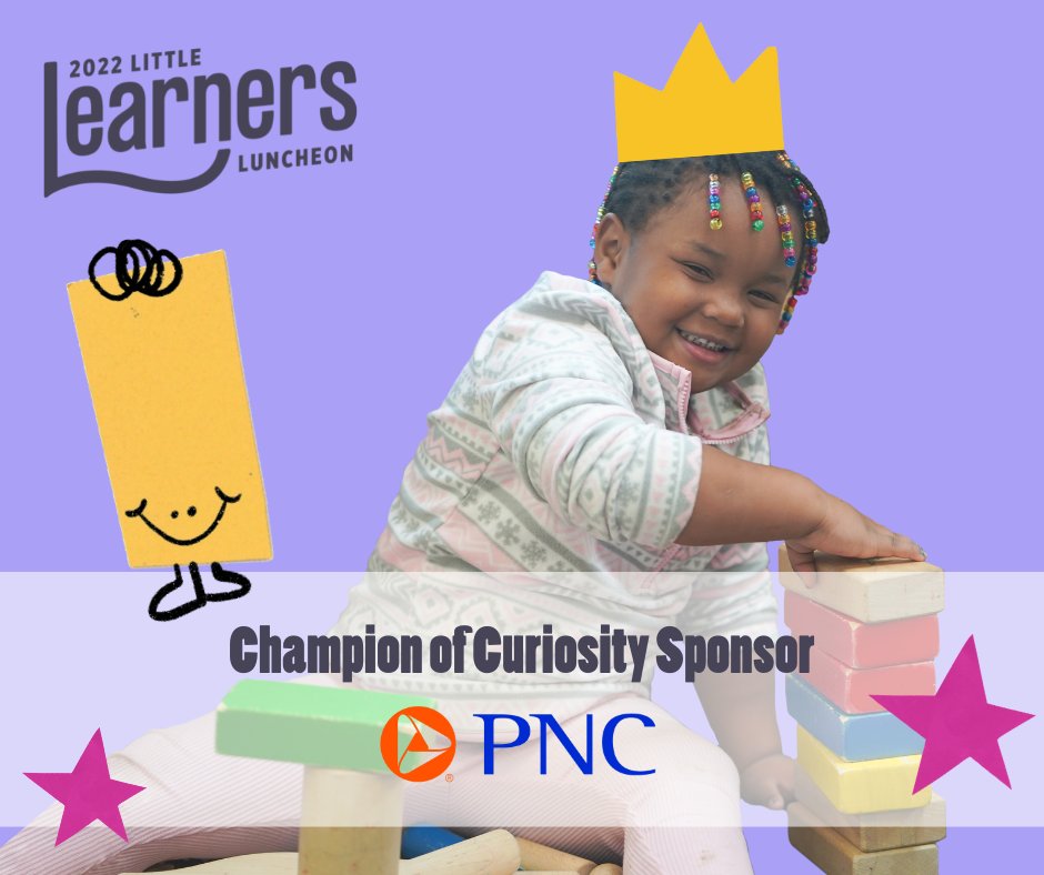 earlystartkc's tweet photo. From volunteering to sponsoring tomorrow's Little Learners Luncheon and donating supplies to our classrooms, @PNCBank champions our little learners in every way they can. Thank you, PNC, for being a Champion of Curiosity!

@kimhermanPNC https://t.co/jP7rimJ3hY