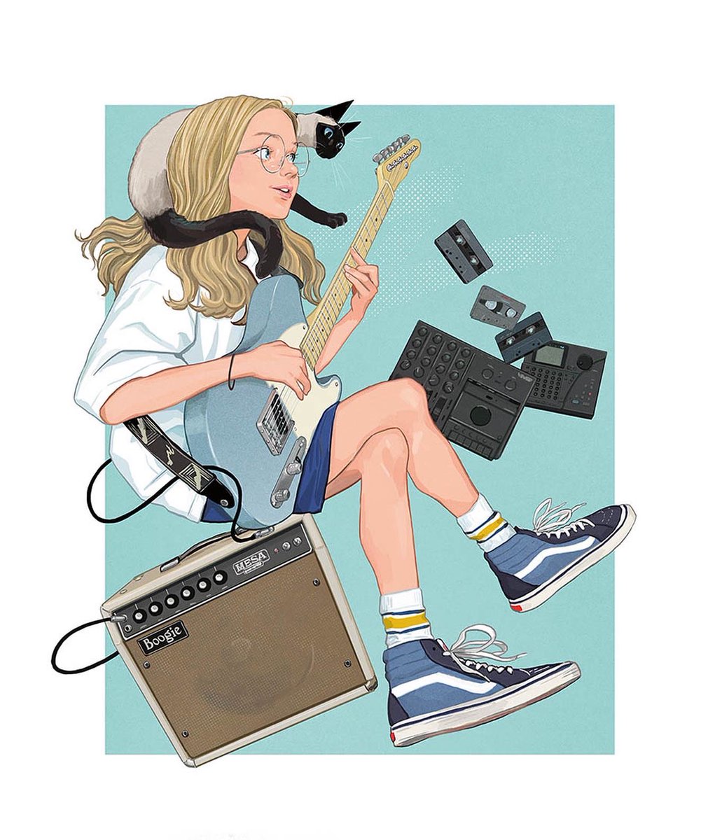 「BAYCREW'Sとのコラボレーションで"Chack and the Girl"」|サイトウユウスケのイラスト