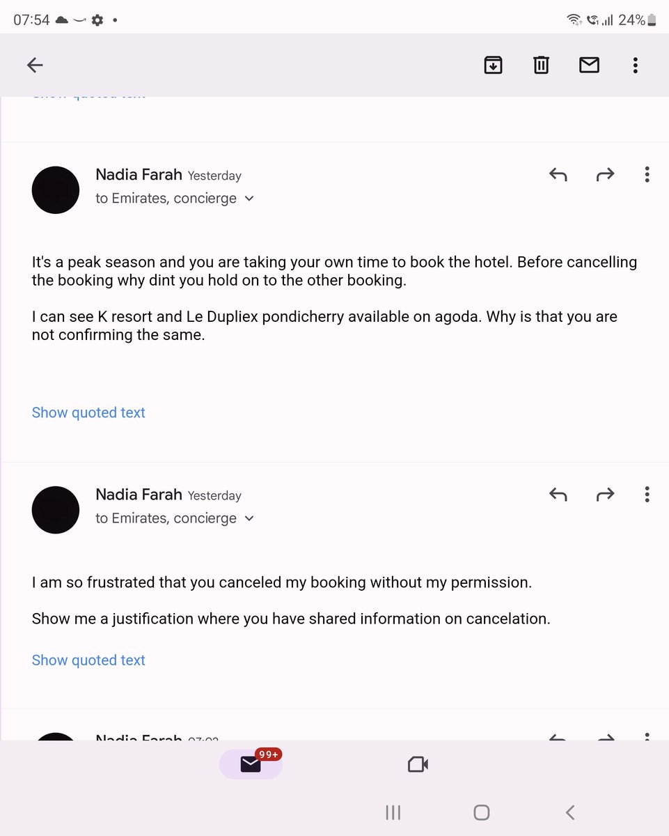 nadiaalfarah1's tweet photo. @emirates @rocketmiles #vacationfaster terrible experience @rocketmiles not responding after cancelling my booking. I am #stressed https://t.co/KiI8xPRLlw